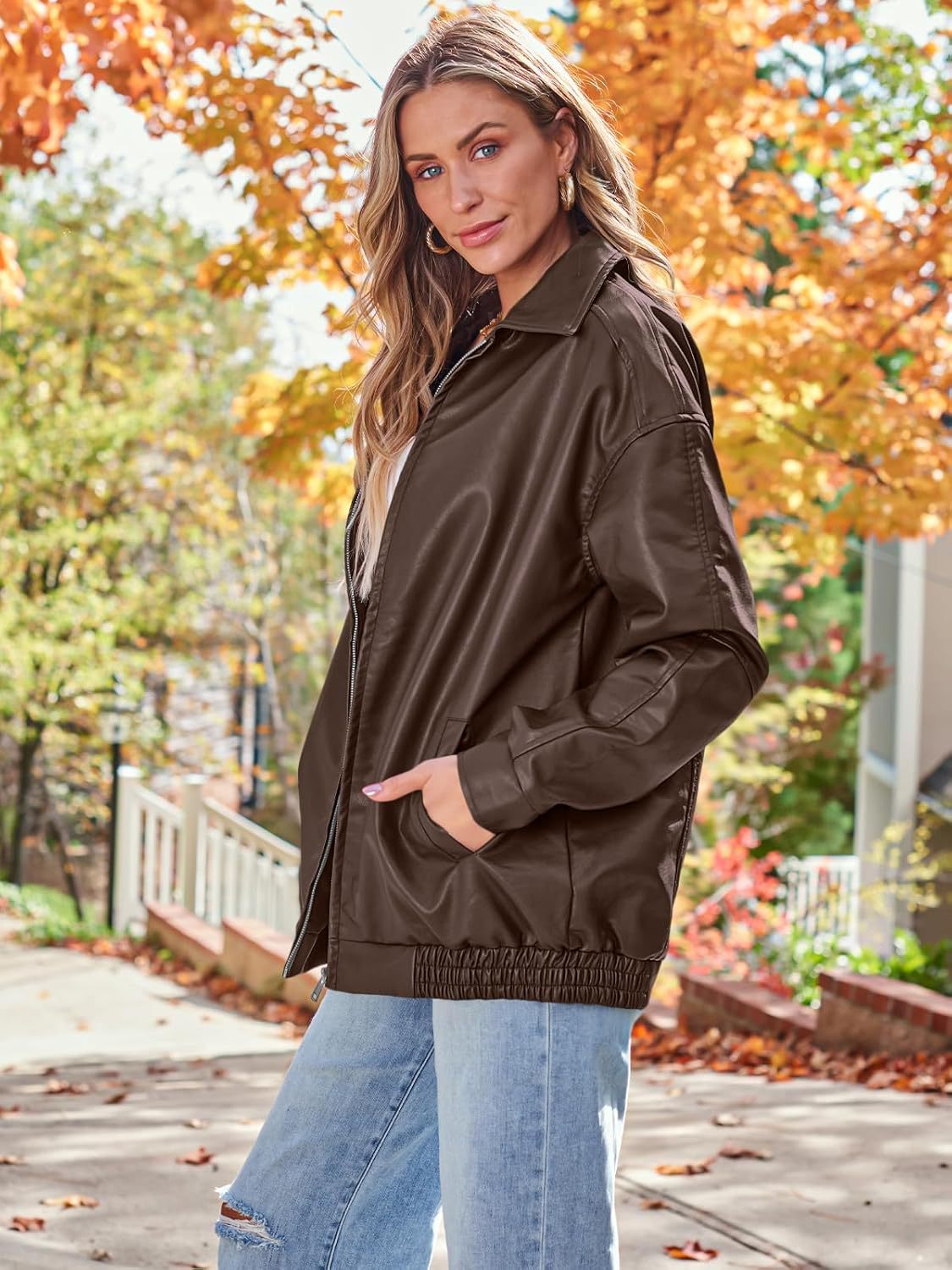 Vintage Oversized Leather Jacket