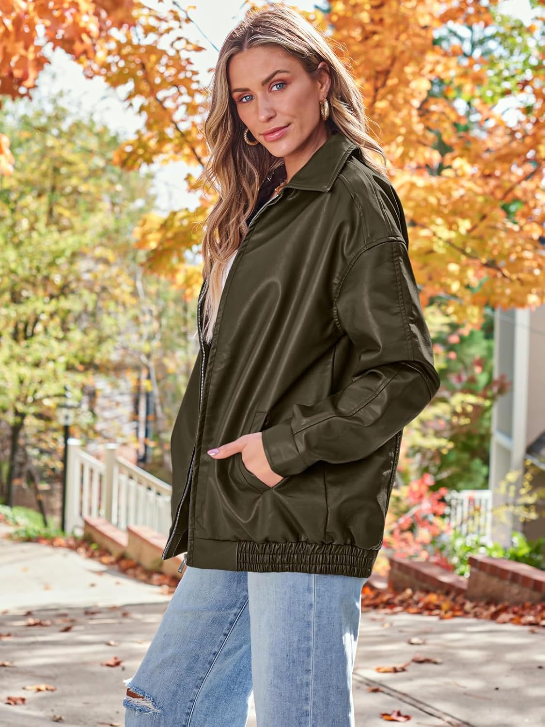 Vintage Oversized Leather Jacket