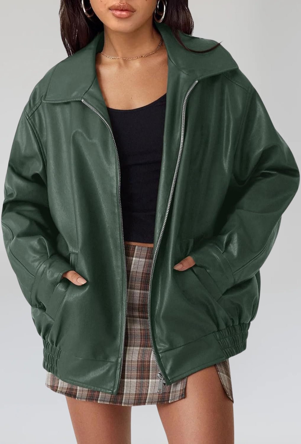 Vintage Oversized Leather Jacket