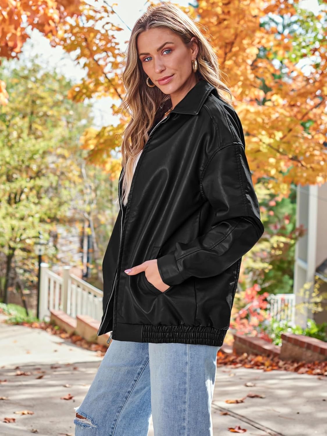 Vintage Oversized Leather Jacket