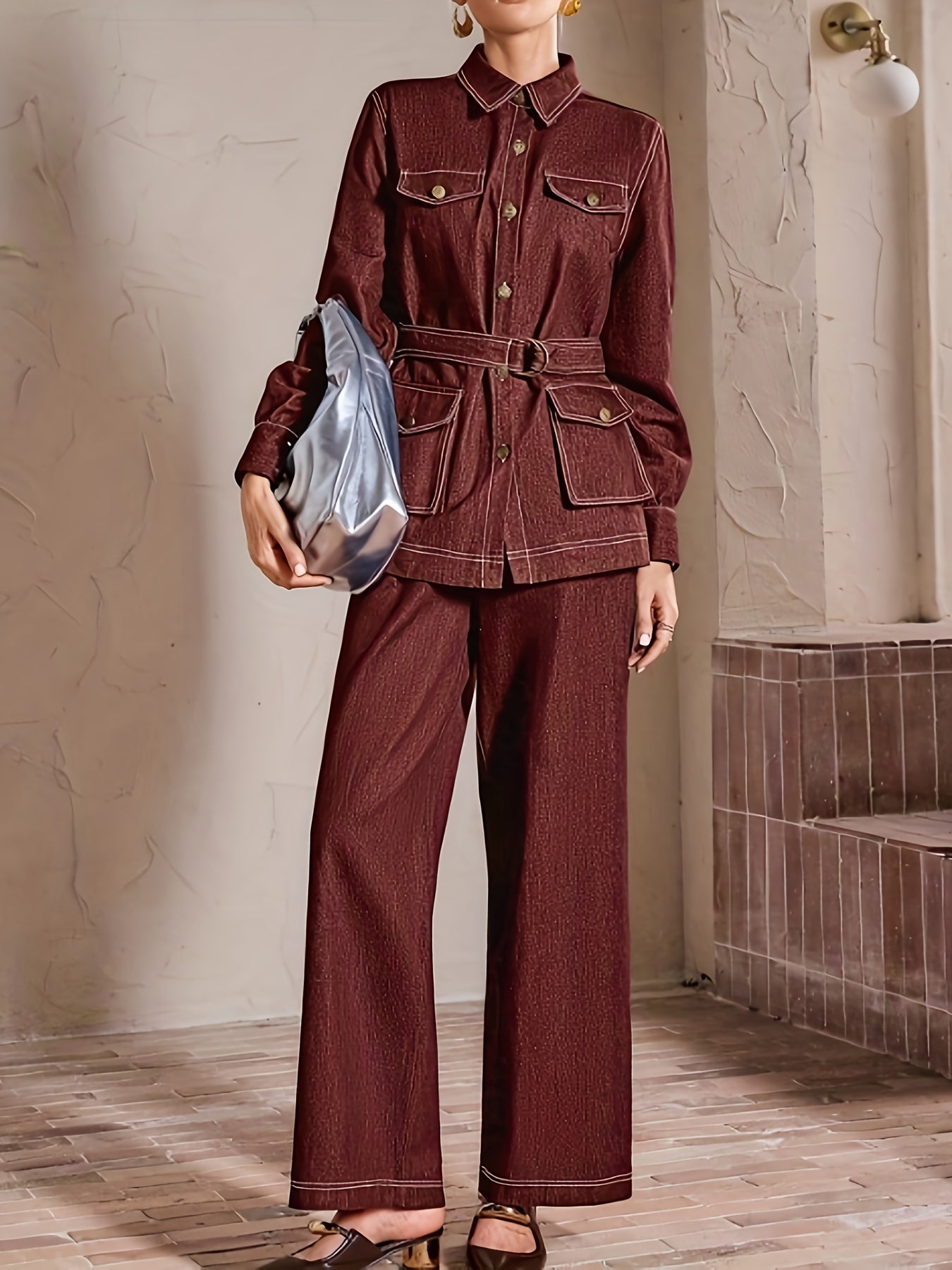 SOPHIA | TUTA ELEGANTE CON CINTURA