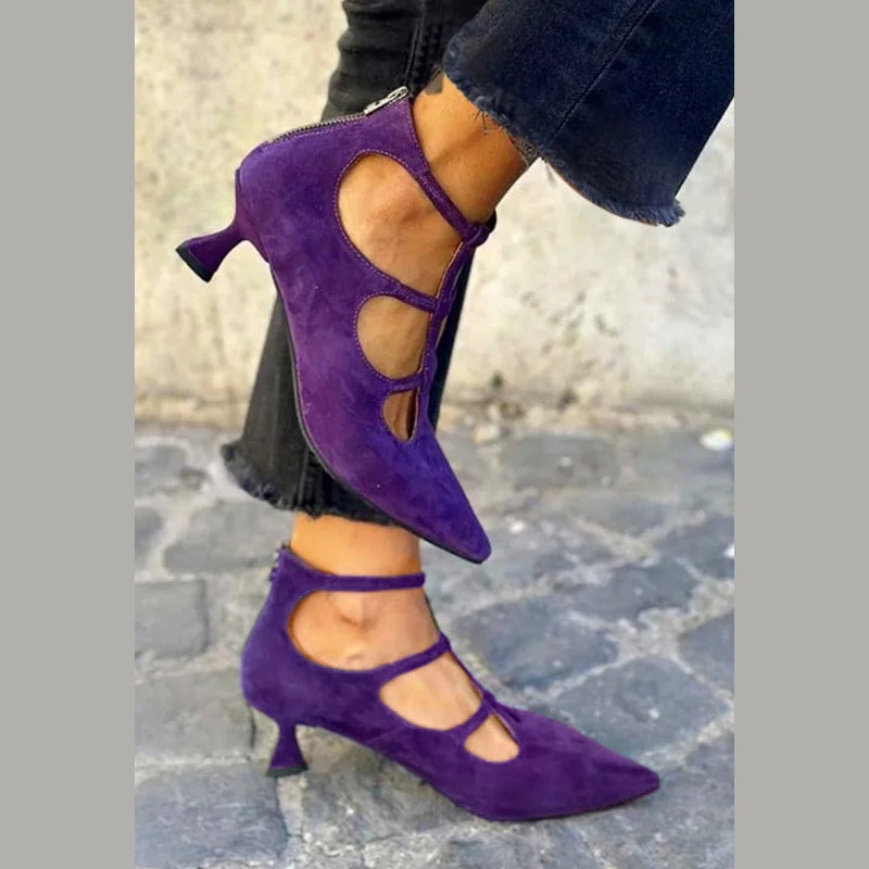 VIOLA | DÉCOLLETÉ VINTAGE CON MINI TACCO