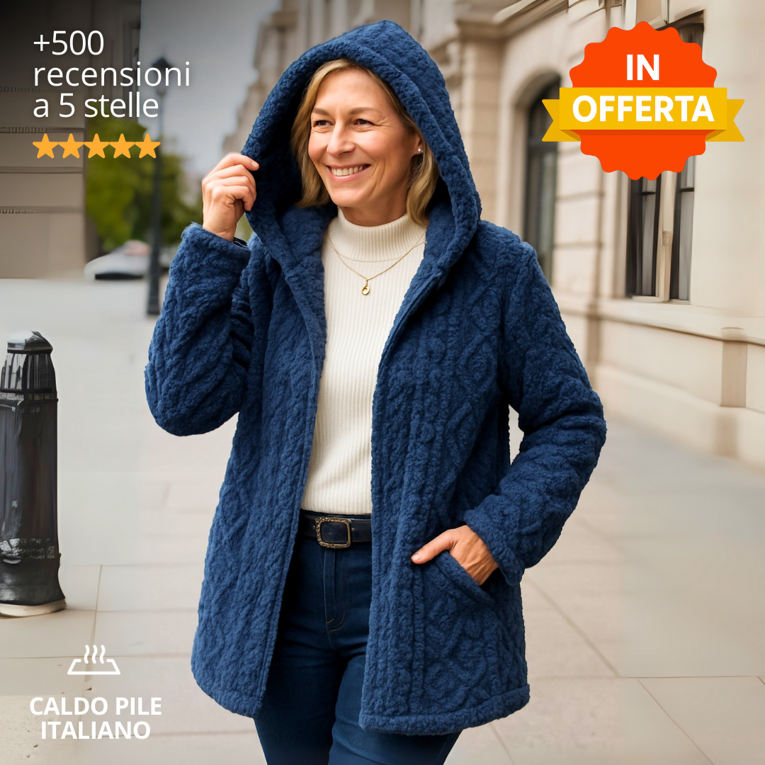 Giacca Pile Intreccio Caldo