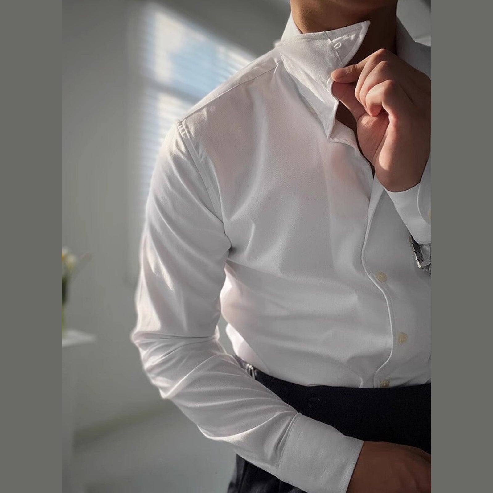 ALFIERI™|CAMICIA ELEGANTE SCOLLO A V