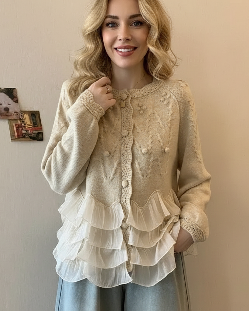 NINA | Cardigan Donna – Finitura Elegante