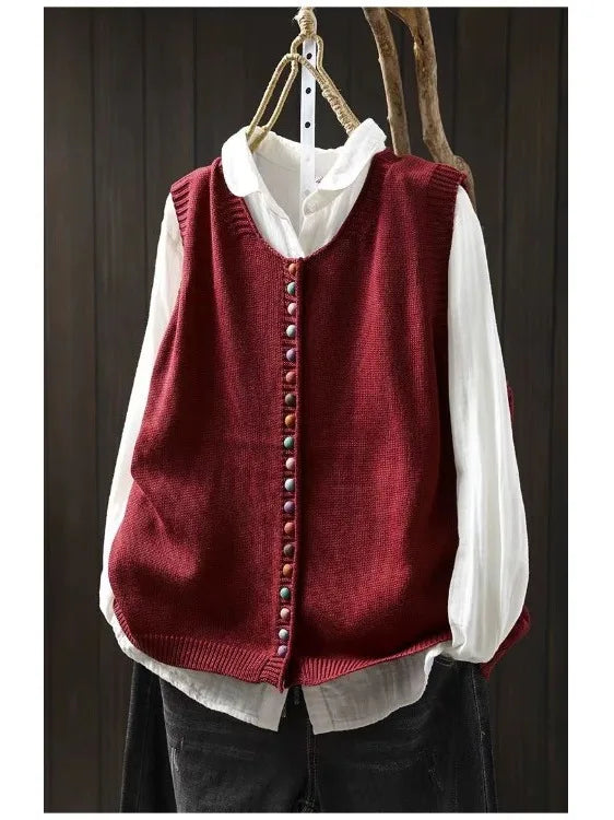LA ROSALIE | GILET IN MAGLIA MORBIDA