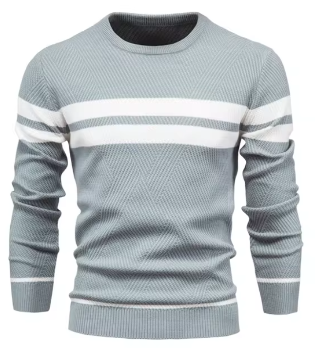 MIRAVO | Maglione elegante da uomo con motivo a spina di pesce