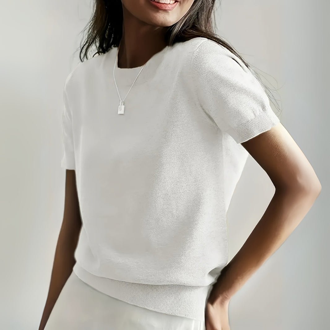 Basic Knit T-Shirt