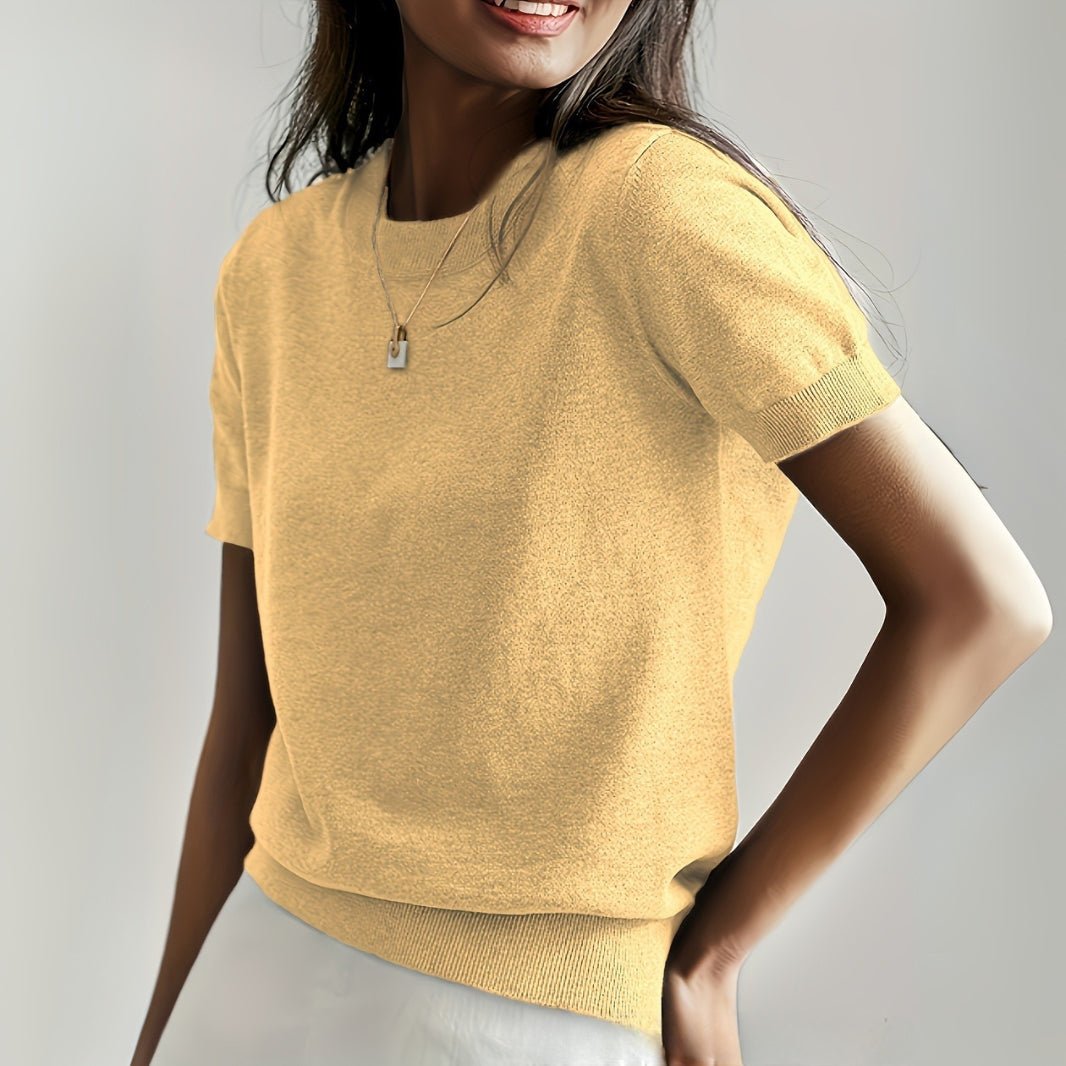 Basic Knit T-Shirt