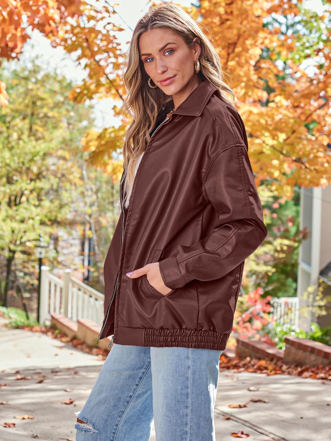 Vintage Oversized Leather Jacket