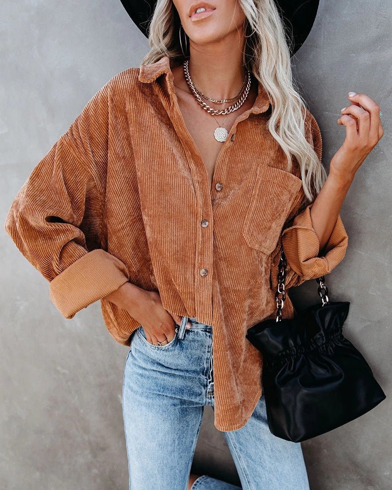 Corduroy Oversize Shirt