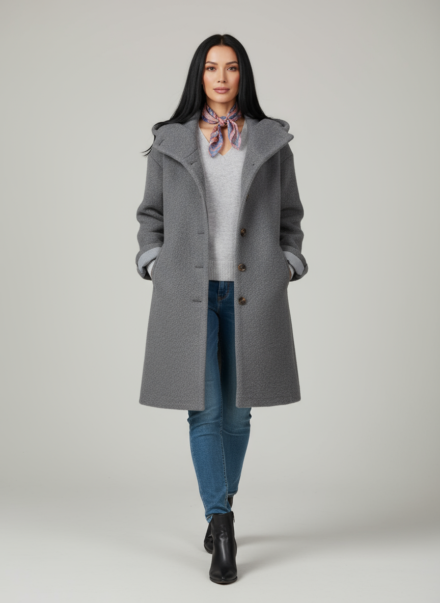 Nattie — Elegante cappotto invernale a mezza lunghezza