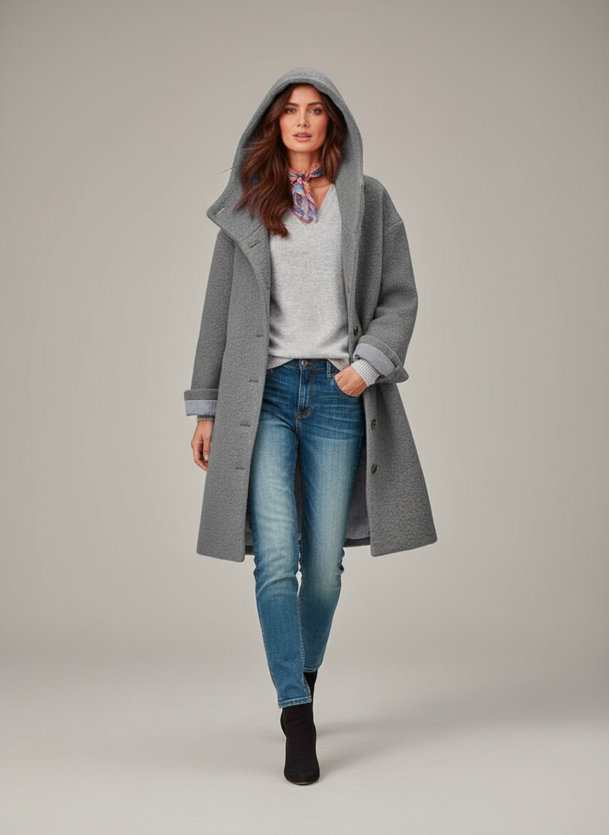 Nattie — Elegante cappotto invernale a mezza lunghezza