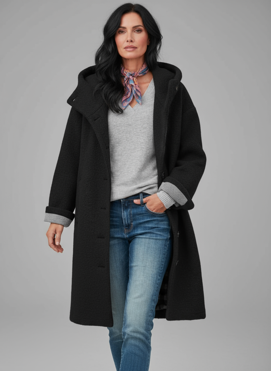Nattie — Elegante cappotto invernale a mezza lunghezza
