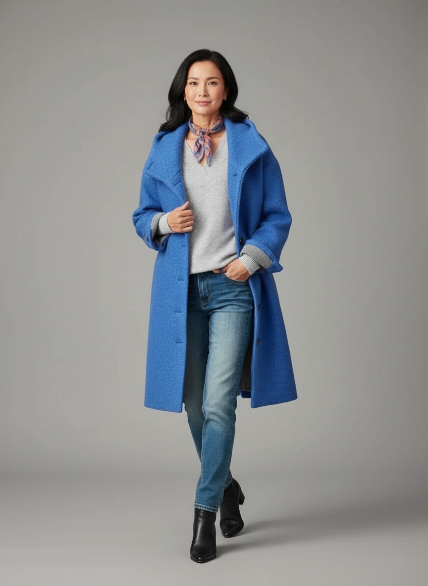 Nattie — Elegante cappotto invernale a mezza lunghezza