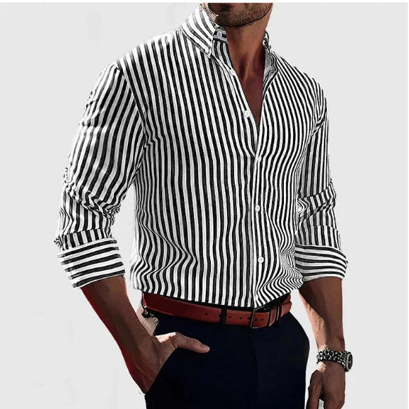GIORGIO™|CAMICIA ELEGANTE A RIGHE
