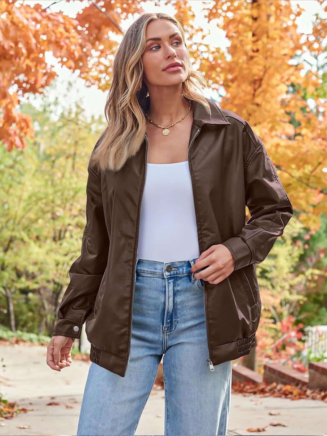 Vintage Oversized Leather Jacket