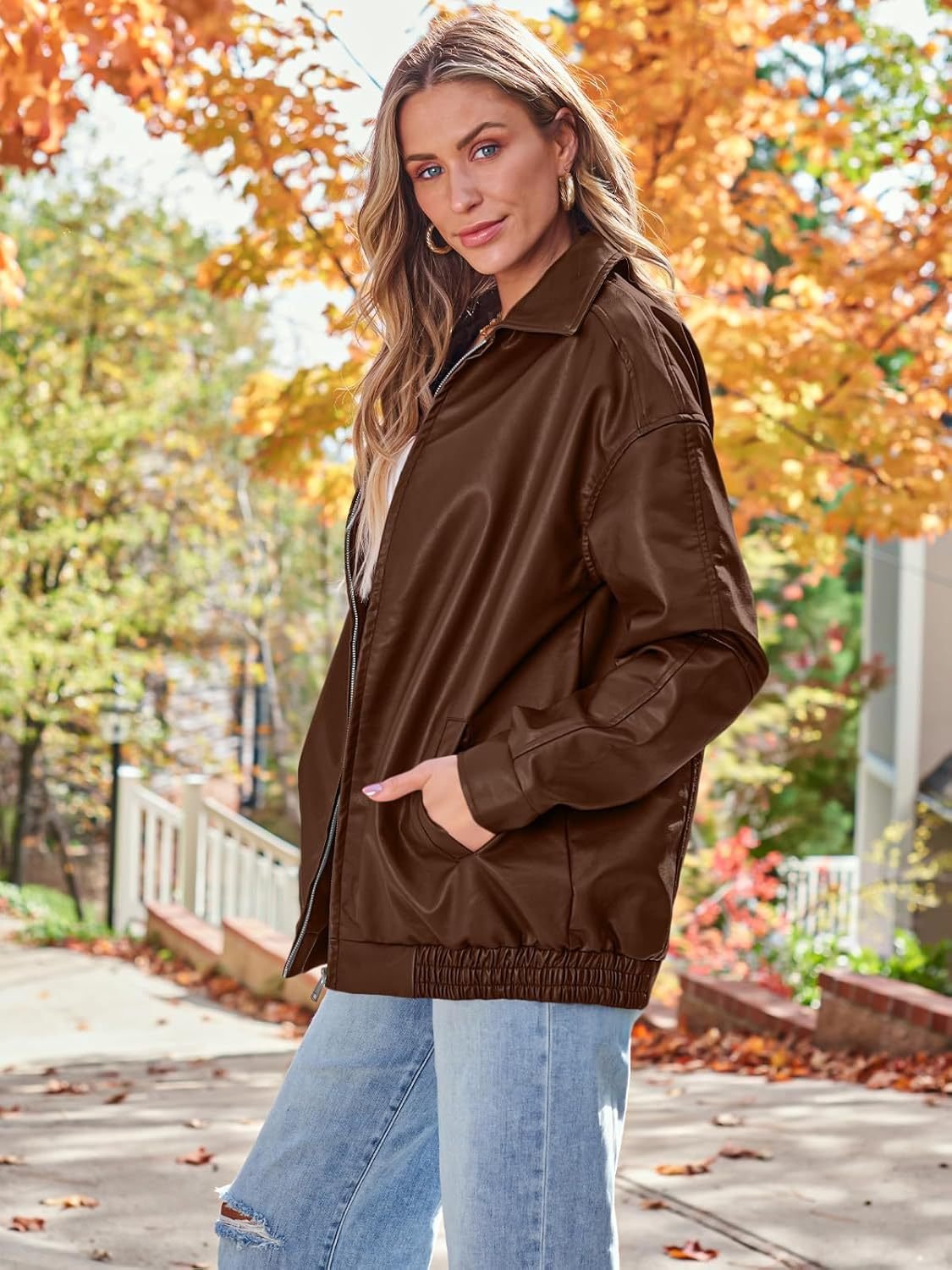 Vintage Oversized Leather Jacket