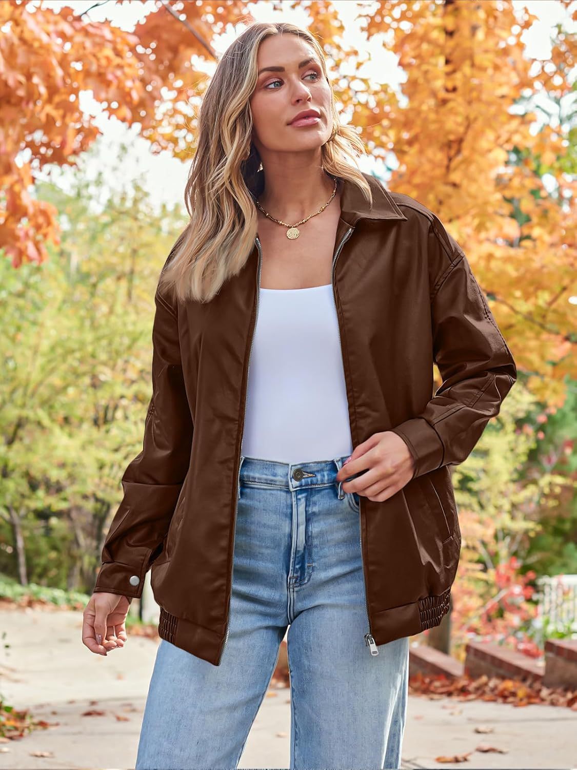 Vintage Oversized Leather Jacket